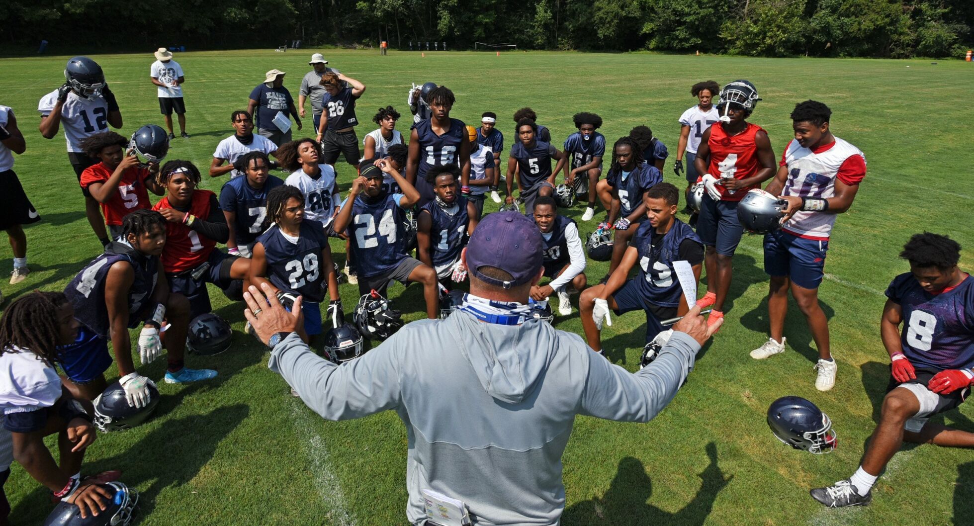 East Forsyth football first day